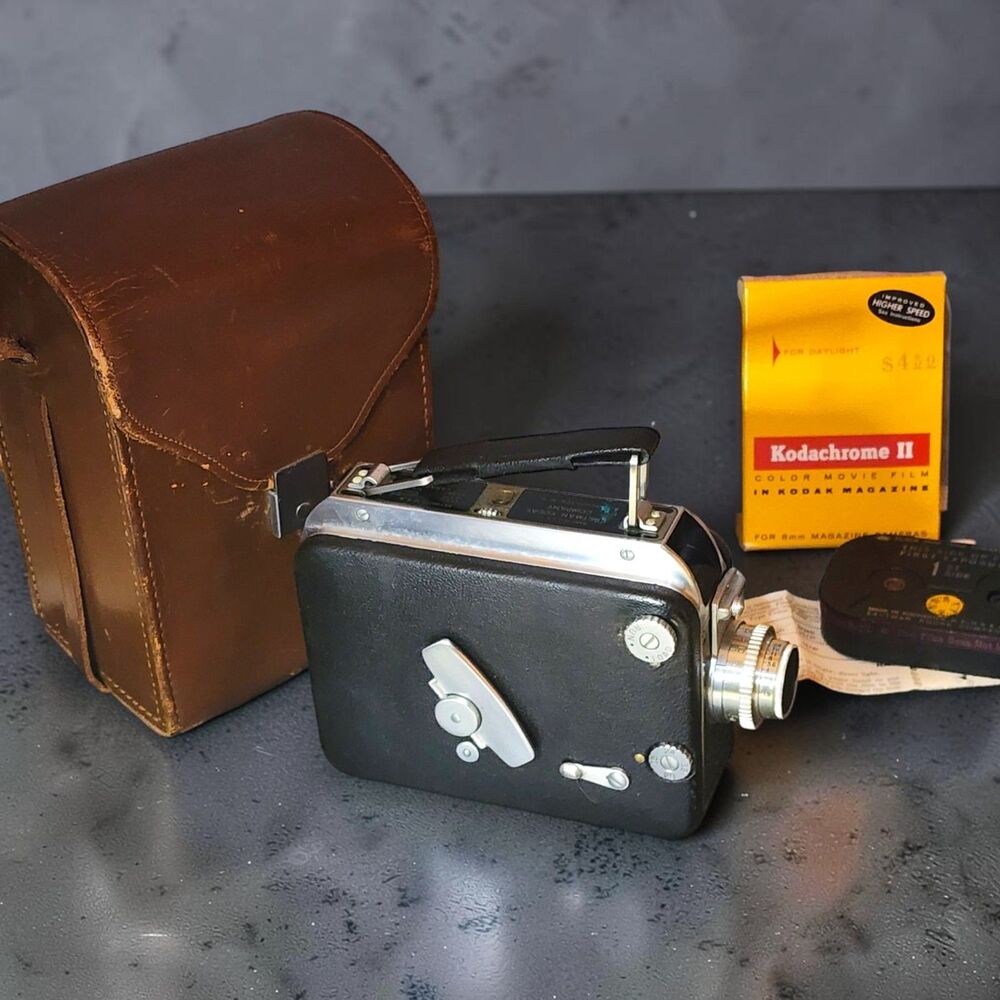 Vintage Kodak Magazine Cine-Kodak Eight-90 8mm Movie Camera Case Film Magazine